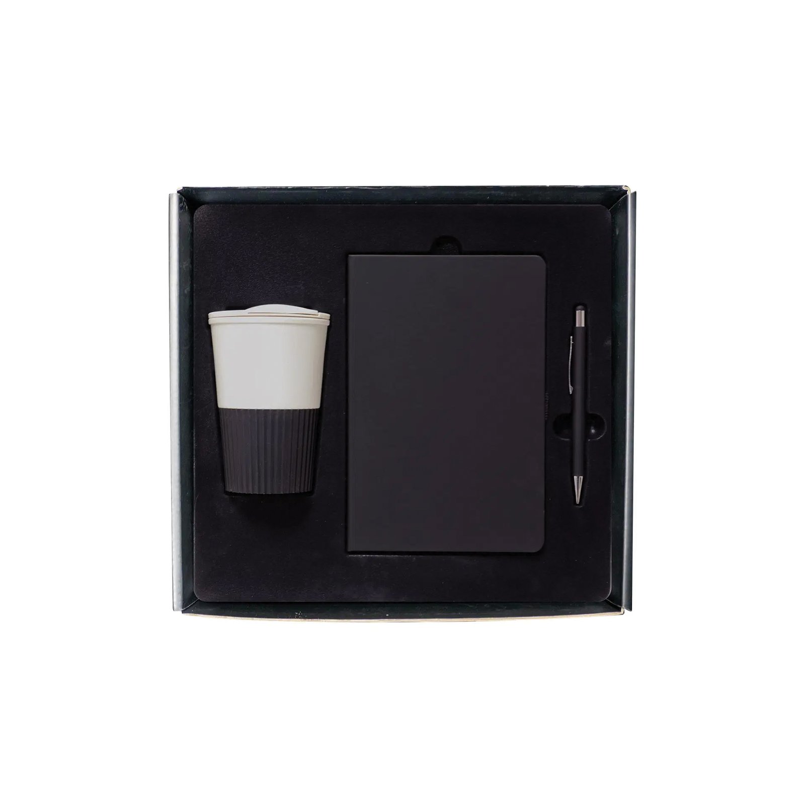 Natmez 3-in-1 Corporate Gift Set – Black Edition (Black Box) - Image 2