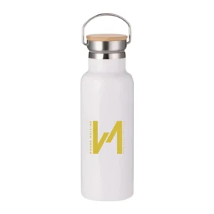 Insulated Bottle With Bamboo Cap