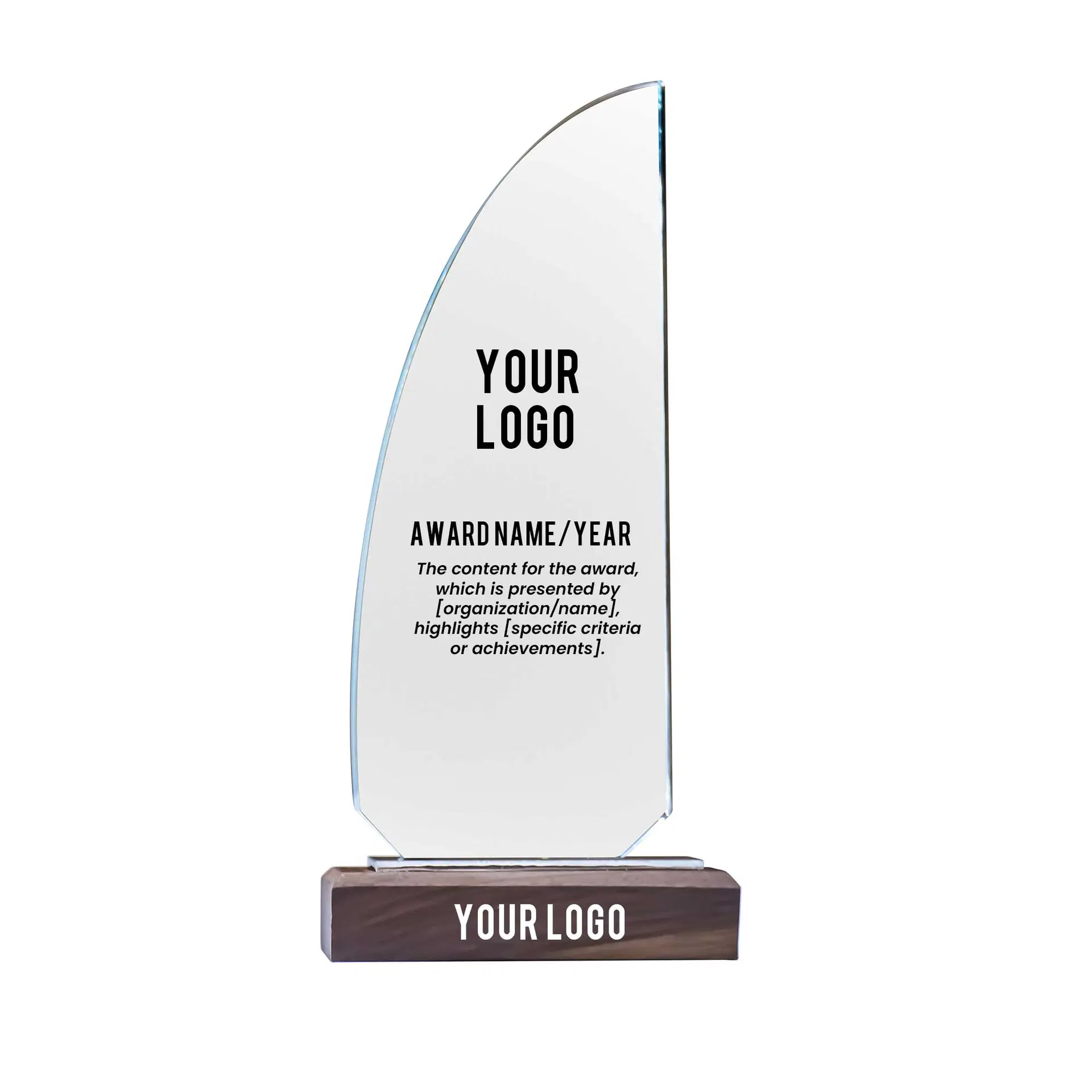 Award trophy Sail Shape