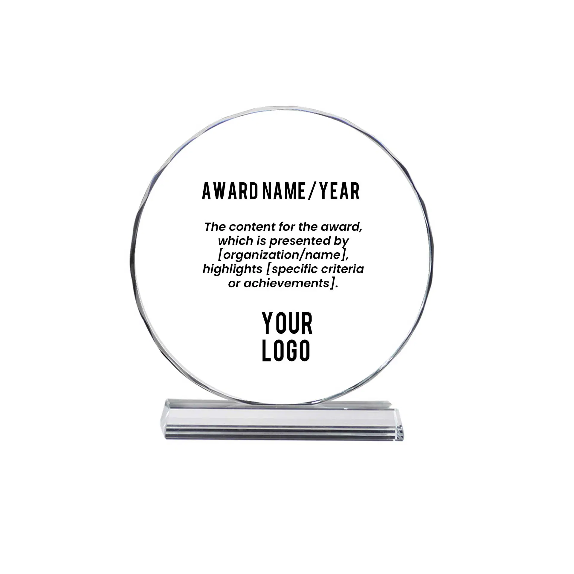 Crystal Award Medium