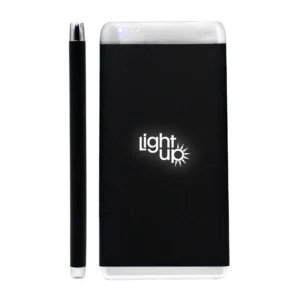 Slim Power bank With Lightup Logo