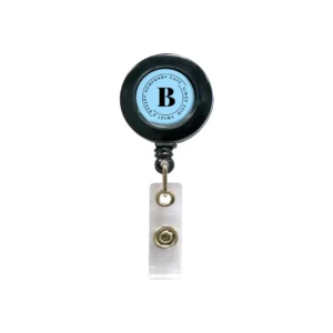 Plastic round badge reel with small round surface