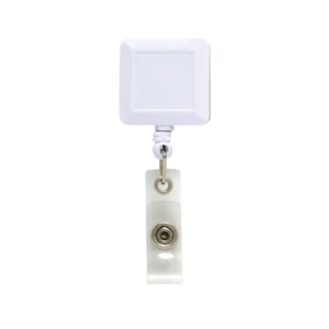Plastic badge reel with big round