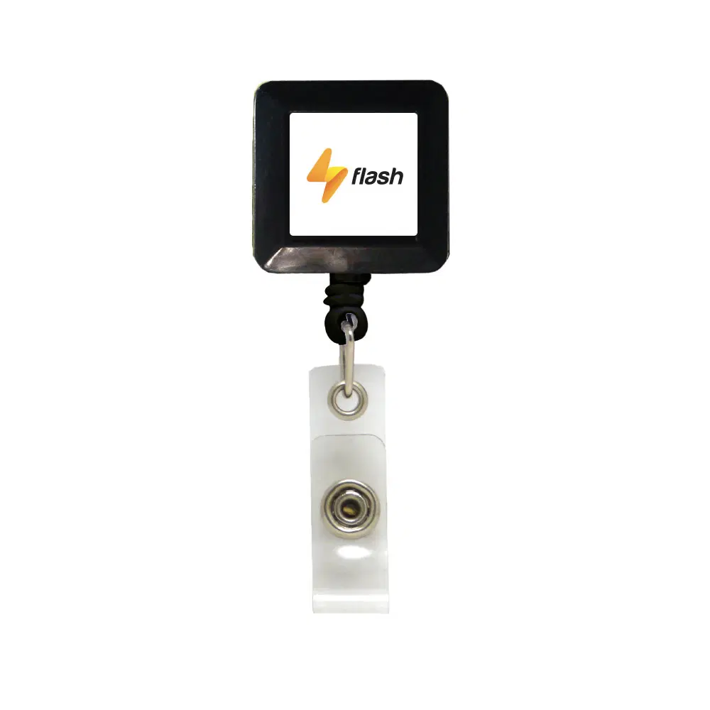 Plastic badge reel in square shape - Image 3