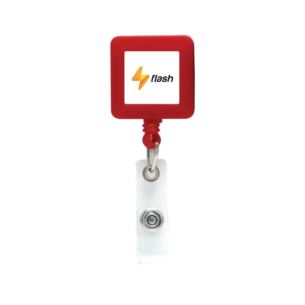 Plastic badge reel in square shape - Image 7