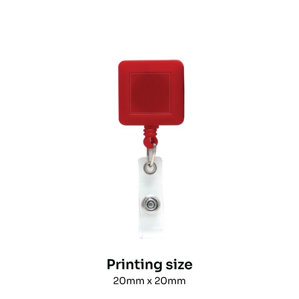 Plastic badge reel in square shape - Image 9
