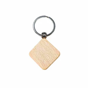 Bamboo Keychain Diamond Shape