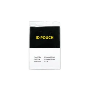 Transparent PVC ID pouch Vertical