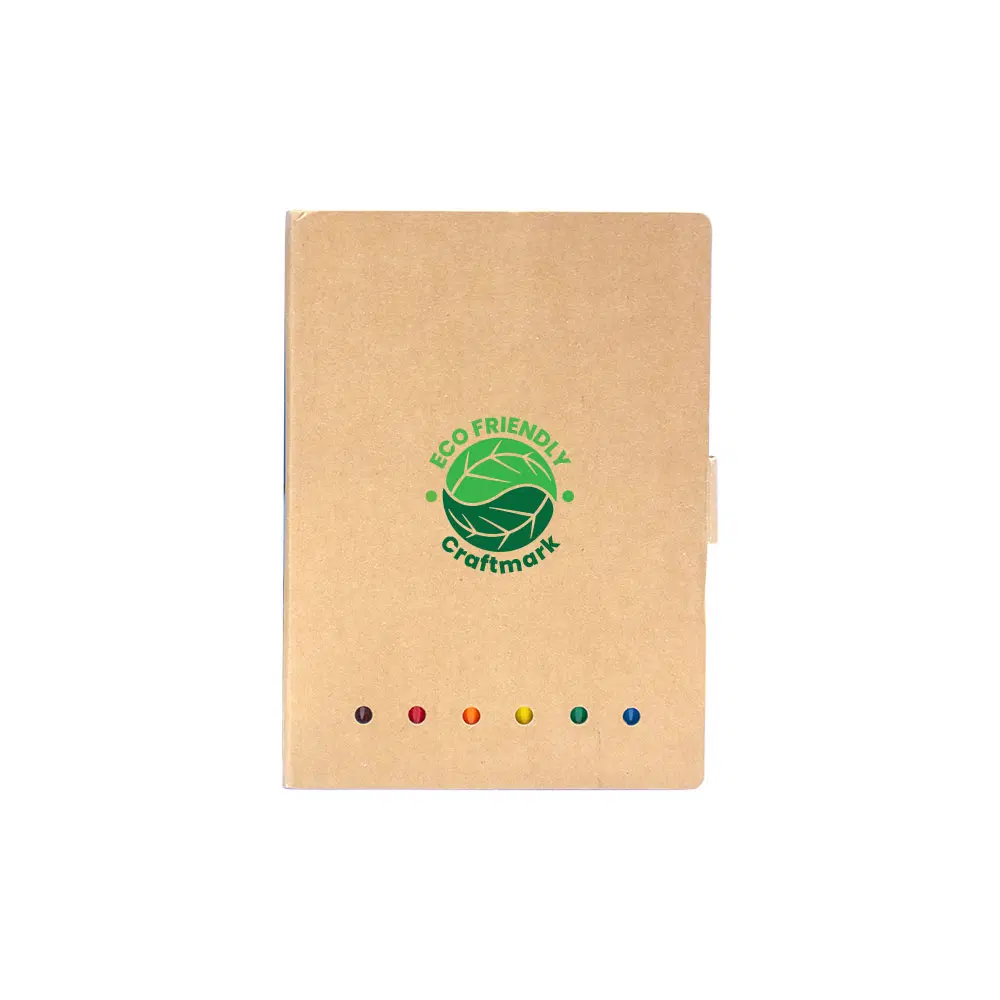 Eco Drawing Book with Color Pencils, Sharpener and Eraser - Image 2